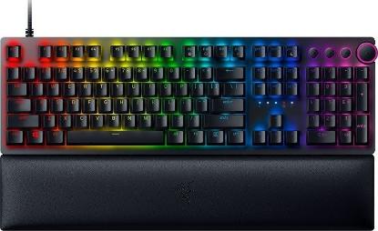 Tipkovnica RAZER Huntsman V2, Purple Linear Optical Switch, RGB, US Layout, USB