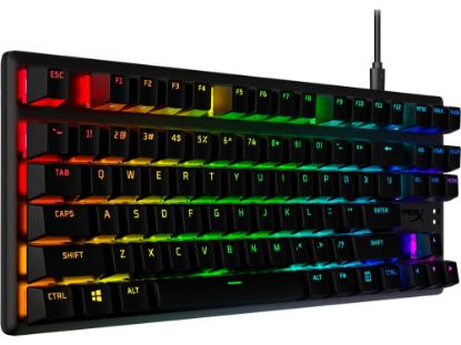 Tipkovnica HyperX Alloy Origins Core PBT, mehanička, HyperX Red switch, TKL, US/CRO layout, črna, USB