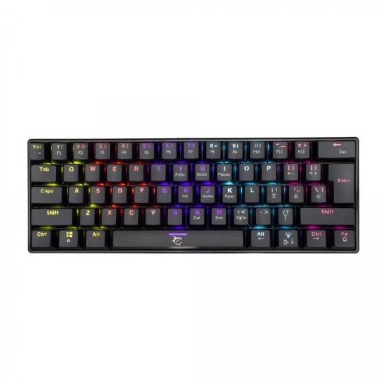 Tipkovnica WHITE SHARK GK-2022 Shinobi, RGB, crveni switch, mehanička, UK layout, črna, USB
