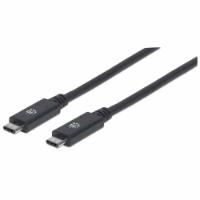 Kabel MANHATTAN, USB 3.2 Gen2, USB-C (M) na USB-C (M), 100W, 1.2 DP Alt Mode, 1.0m