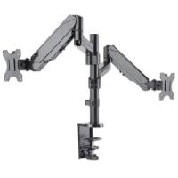 Stalak za monitor MANHATTAN 461597, za dva monitora, stolni, 17" do 32", crni