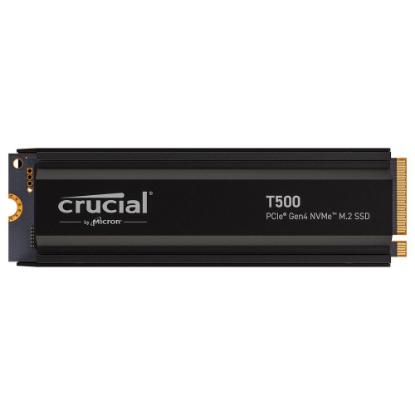 SSD 2TB CRUCIAL T500, PCIe Gen 4 NVMe M.2, 2280, 7400/7000 MB/s, hladilnik