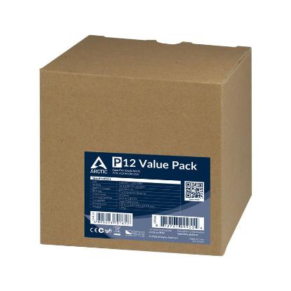 Ventilator ARCTIC P12, 120mm, 1800 okr/min, 5 pack, črni