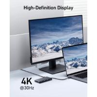 Docking station ANKER 552, USB-C na 3x USB-A, 1x USB-C, 1x RJ45, 1x HDMI 1.4, MicroSD, PD 85W, crni