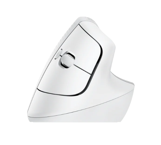 Miška LOGITECH Lift za Mac, ergonomski, bežični, beli