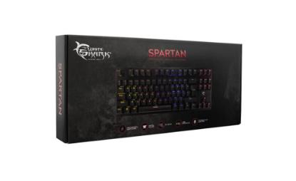 Tipkovnica WHITE SHARK GK-1925 Spartan, RGB, črna, USB