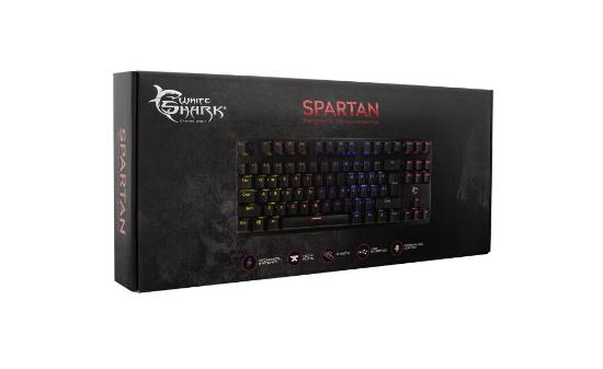 Tipkovnica WHITE SHARK GK-1925 Spartan, RGB, črna, USB
