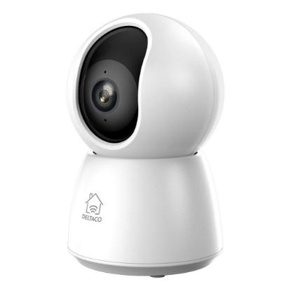 Mrežna nadzorna kamera DELTACO SH-IPC06, WiFi, pokretna, dvosmjerni audio, 2MP, noćno snimanje, bijela