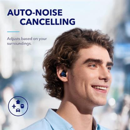 Slušalice ANKER SoundCore Space A40, in-ear, bežične, Bluetooth, crne