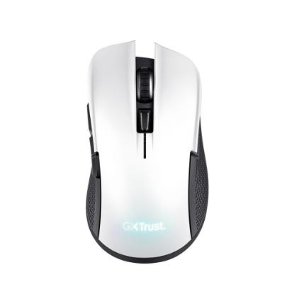 Miška TRUST GXT 923W Ybar Wireless, RGB, optički, bežični, 7200dpi, beli