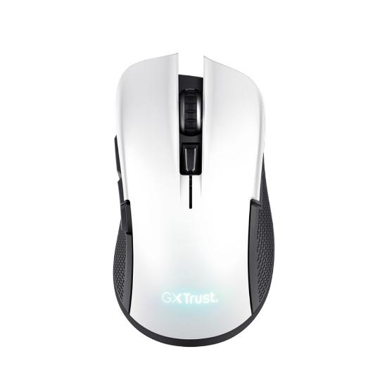 Miška TRUST GXT 923W Ybar Wireless, RGB, optički, bežični, 7200dpi, beli