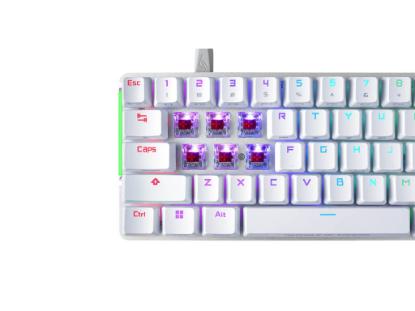 Tipkovnica ASUS ROG Falchion Ace, RGB, mehanička, ROG NX Red, UK Layout, bela