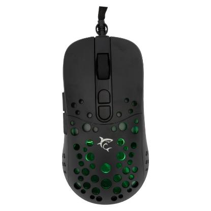 Miška WHITE SHARK Tristan 2, optički, 12800dpi, črni