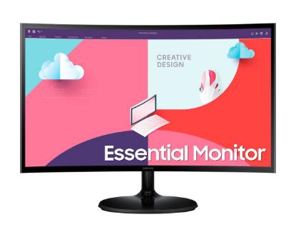 Monitor 24" LED SAMSUNG LS24C360EAUXEN, FHD VA, 4ms, 250 cd/m2, ukrivljen, črni