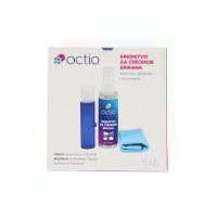 Sredstvo za čišćenje OCTIO S15, za ekrane, krpica, četkica, sprej, 100ml