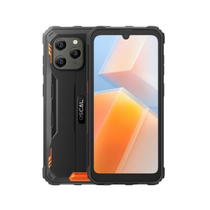 Pametni telefon OSCAL S70 Pro, 6,09", 4GB, 64GB, Android 12, crno-narančasti