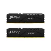 RAM pomnilnik PC-54400, 32GB, KINGSTON Fury Beast Black KF568C34BBK2-32, XMP, DDR5 6800MHz, kit 2x16GB