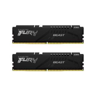 RAM pomnilnik PC-54400, 32GB, KINGSTON Fury Beast Black KF568C34BBK2-32, XMP, DDR5 6800MHz, kit 2x16GB