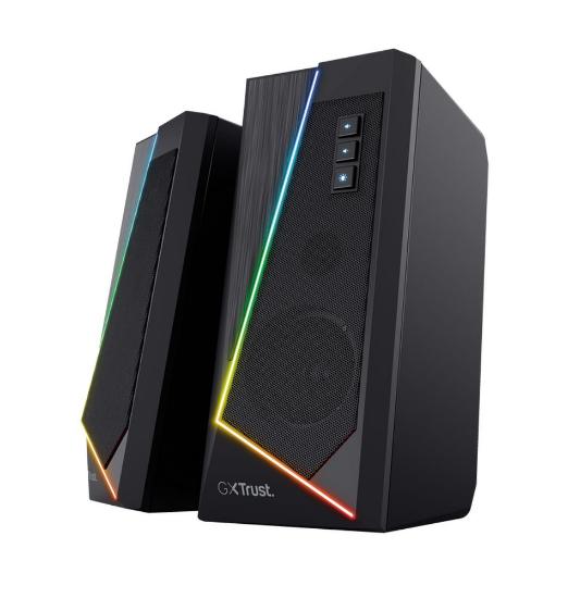Zvočniki TRUST GXT 609 Zoxa, RGB, 6W, črni