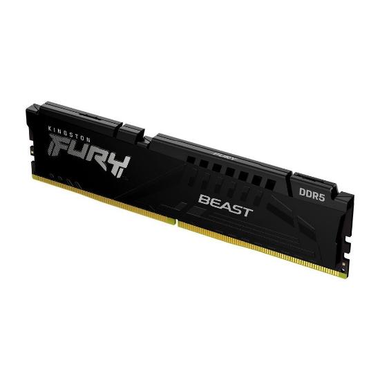 RAM pomnilnik PC-51200, 16GB, KINGSTON Fury Beast Black KF564C32BB-16, XMP, DDR5 6400MHz