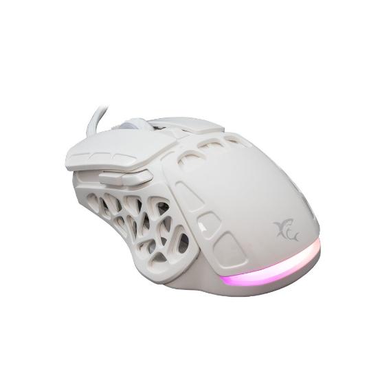 Miška WHITE SHARK Ector, RGB, optički, 12400dpi, beli