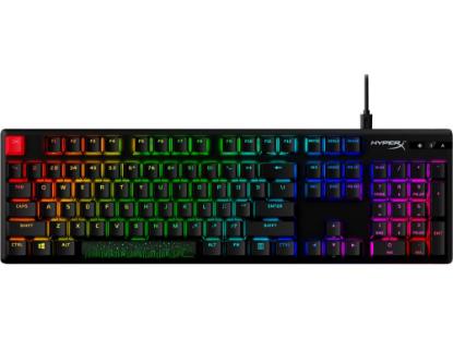 Tipkovnica HyperX Alloy Origins PBT, mehanička, HyperX Red switch, US/CRO layout, črna, USB