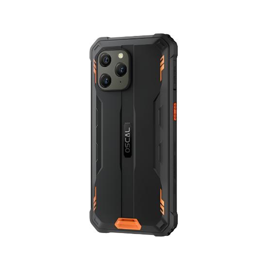 Pametni telefon OSCAL S70 Pro, 6,09", 4GB, 64GB, Android 12, crno-narančasti