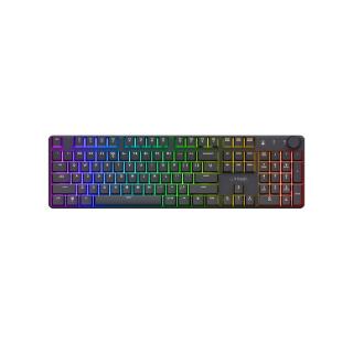 Tipkovnica TRUST GXT 868 Torix, brezžična, mehanička, RGB, črna