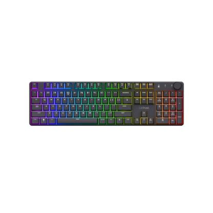 Tipkovnica TRUST GXT 868 Torix, brezžična, mehanička, RGB, črna