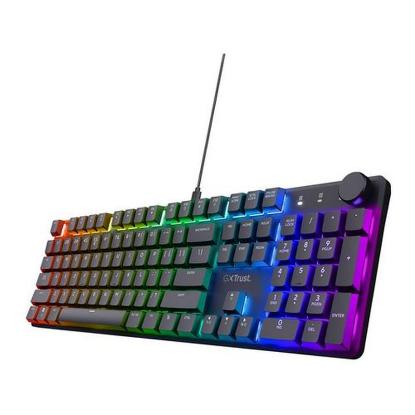 Tipkovnica TRUST GXT 866 Torix, Gaming, mehanička, USB, US layout, črna