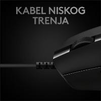 Miška LOGITECH Gaming G PRO HERO, 16000dpi, črni, USB