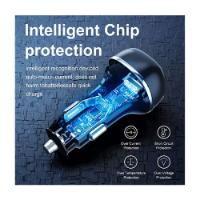 Auto punjač VEGER CC62, 51W, USB-A, USB-C, crni