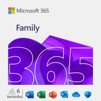 Office MICROSOFT 365 Family, letna naročnina