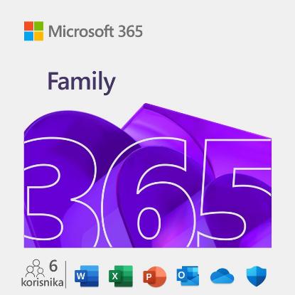 Office MICROSOFT 365 Family, letna naročnina