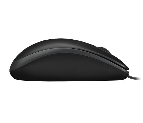 Miška LOGITECH B100, OEM, optički, črni, USB