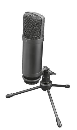 Mikrofon TRUST GXT 252+ Emita Plus, streaming, namizni, črni