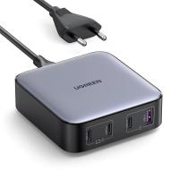 Kućni punjač UGREEN Nexode GaN, 100W, USB-A, 3XUSB-C, crno-sivi