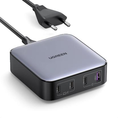 Kućni punjač UGREEN Nexode GaN, 100W, USB-A, 3XUSB-C, crno-sivi