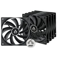 Ventilator ARCTIC F12 PWM PST, 120mm, 5 pack, 230-1350 okr/min, črni