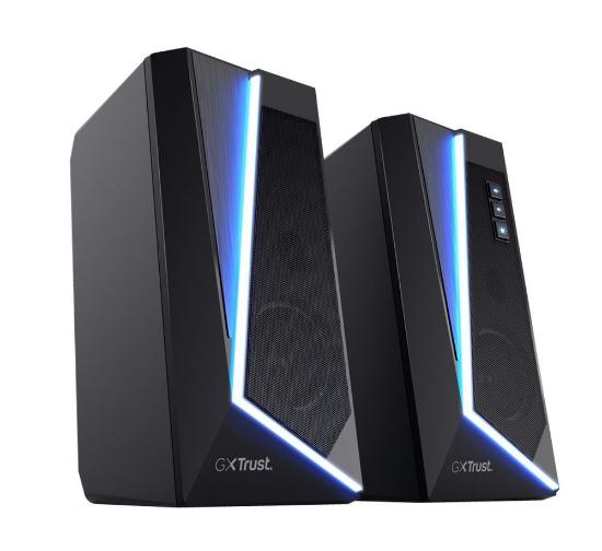 Zvočniki TRUST GXT 609 Zoxa, RGB, 6W, črni