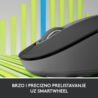 Miška LOGITECH M650 L, za ljevake, bežični, optički, 4000dpi, USB, BT, črni