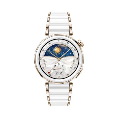 Pametni sat HUAWEI Watch GT 5 Pro Jana-B29C, 42mm, multisport, keramički remen, bijelo-zlatni