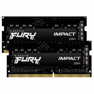 RAM pomnilnik SO-DIMM PC-25600, 32GB, KINGSTON Fury Impact KF432S20IBK2/32, DDR4 3200MHz, kit 2x16GB