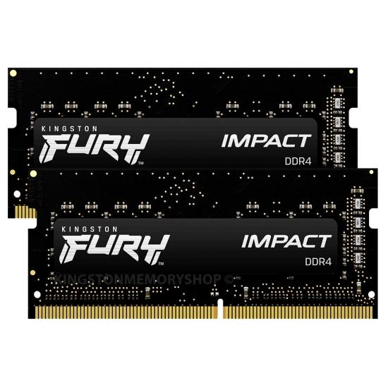RAM pomnilnik SO-DIMM PC-25600, 32GB, KINGSTON Fury Impact KF432S20IBK2/32, DDR4 3200MHz, kit 2x16GB