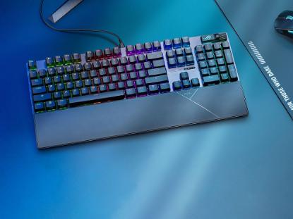 Tipkovnica ASUS ROG Strix Scope II, RGB, mehanička, ROG NX Snow switch, US Layout, črna, USB