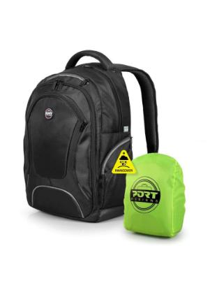 Ruksak za laptop PORT Courchevel 14/15.6", crni, kišna navlaka