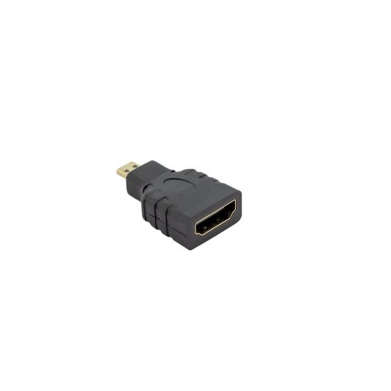 Adapter SBOX, micro HDMI (M) na HDMI (Ž), crni