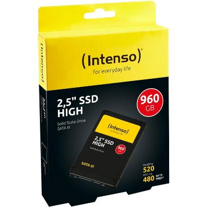 SSD 960GB INTENSO High, SATA3, 2.5", maks do 520/480 MB/s