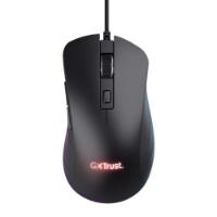 Miška TRUST GXT 924 Ybar+, RGB, optički, 25600dpi, črni