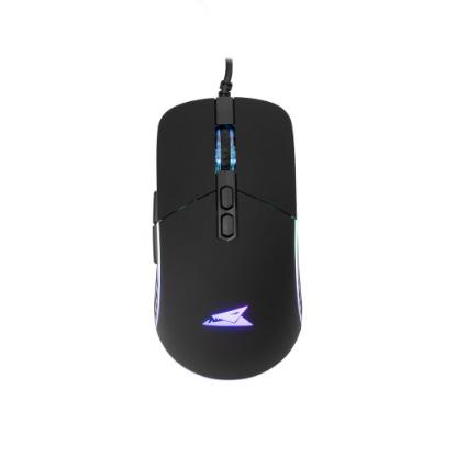 Miška BARACUDA BGM-011 Nautilus, RGB, optički, 12800dpi, črni